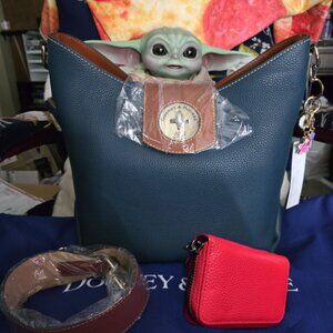 Dooney & Bourke Turnlock Sac 30 in Teal - NWT